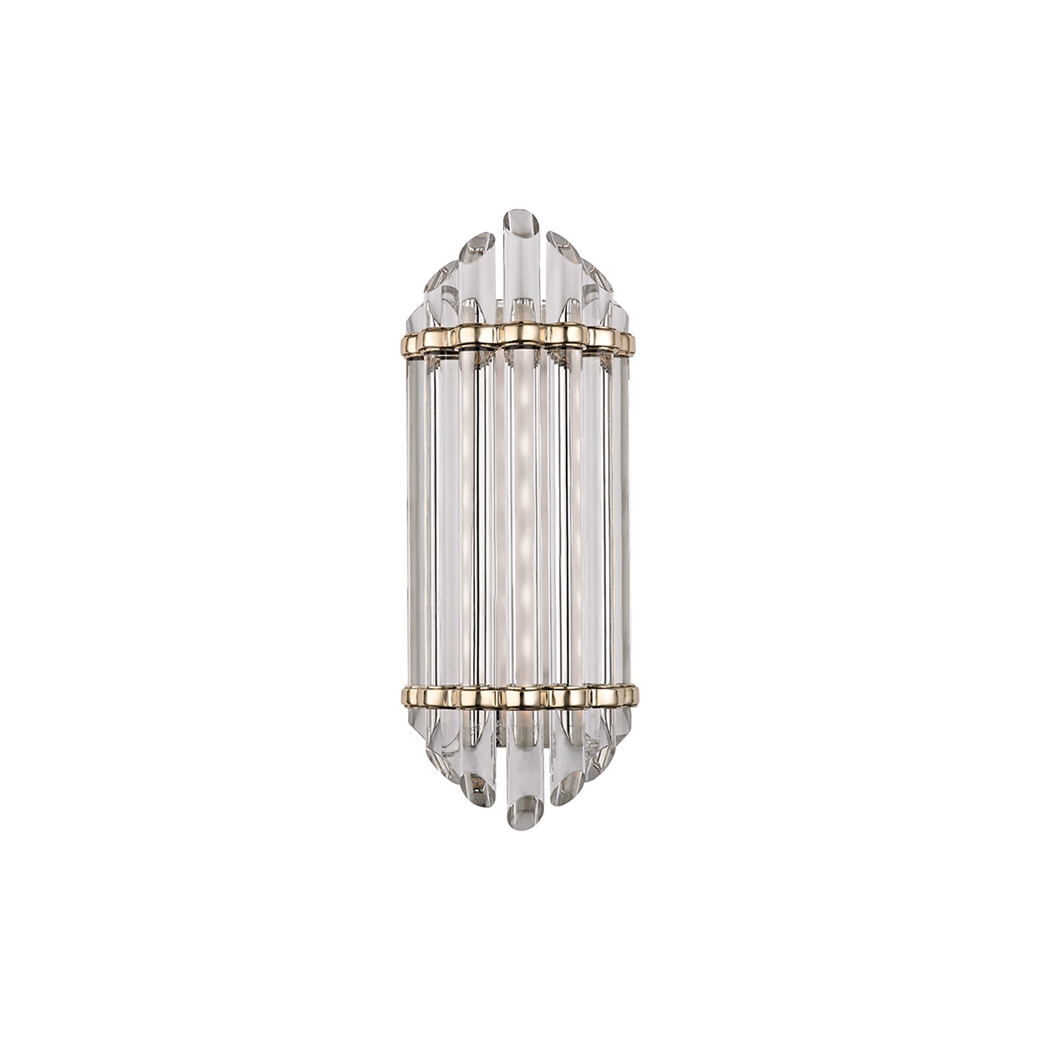 Albion LED Bath Vanity Light in Aged Brass (Small).