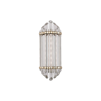 Albion LED Bath Vanity Light in Aged Brass (Small).