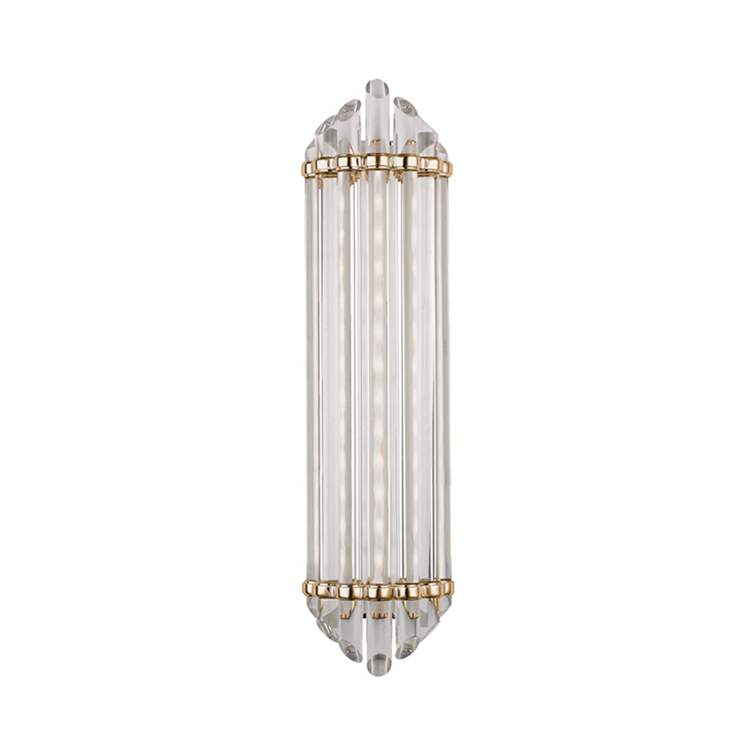 Albion LED Bath Vanity Light in Aged Brass (Large).
