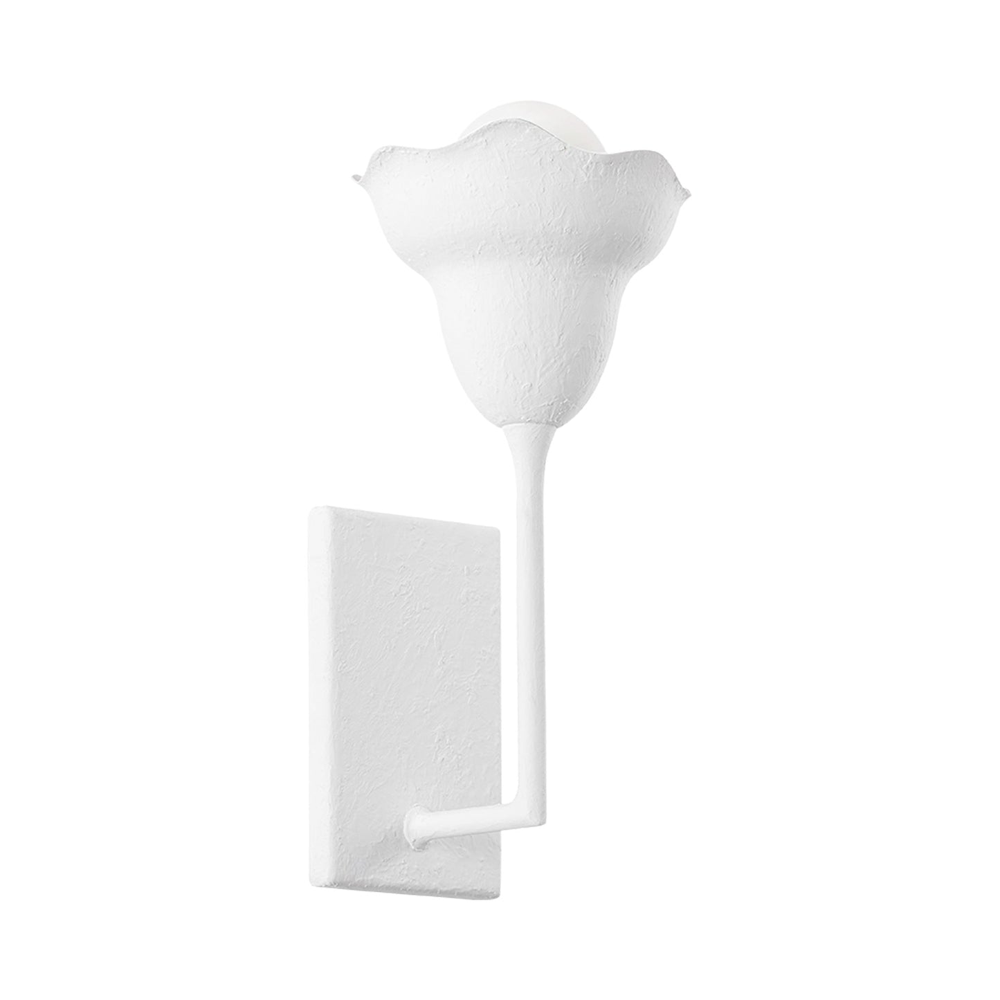 Alora Wall Light in White Plaster.