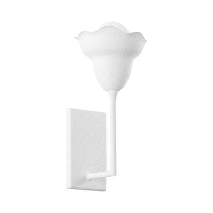 Alora Wall Light in White Plaster.