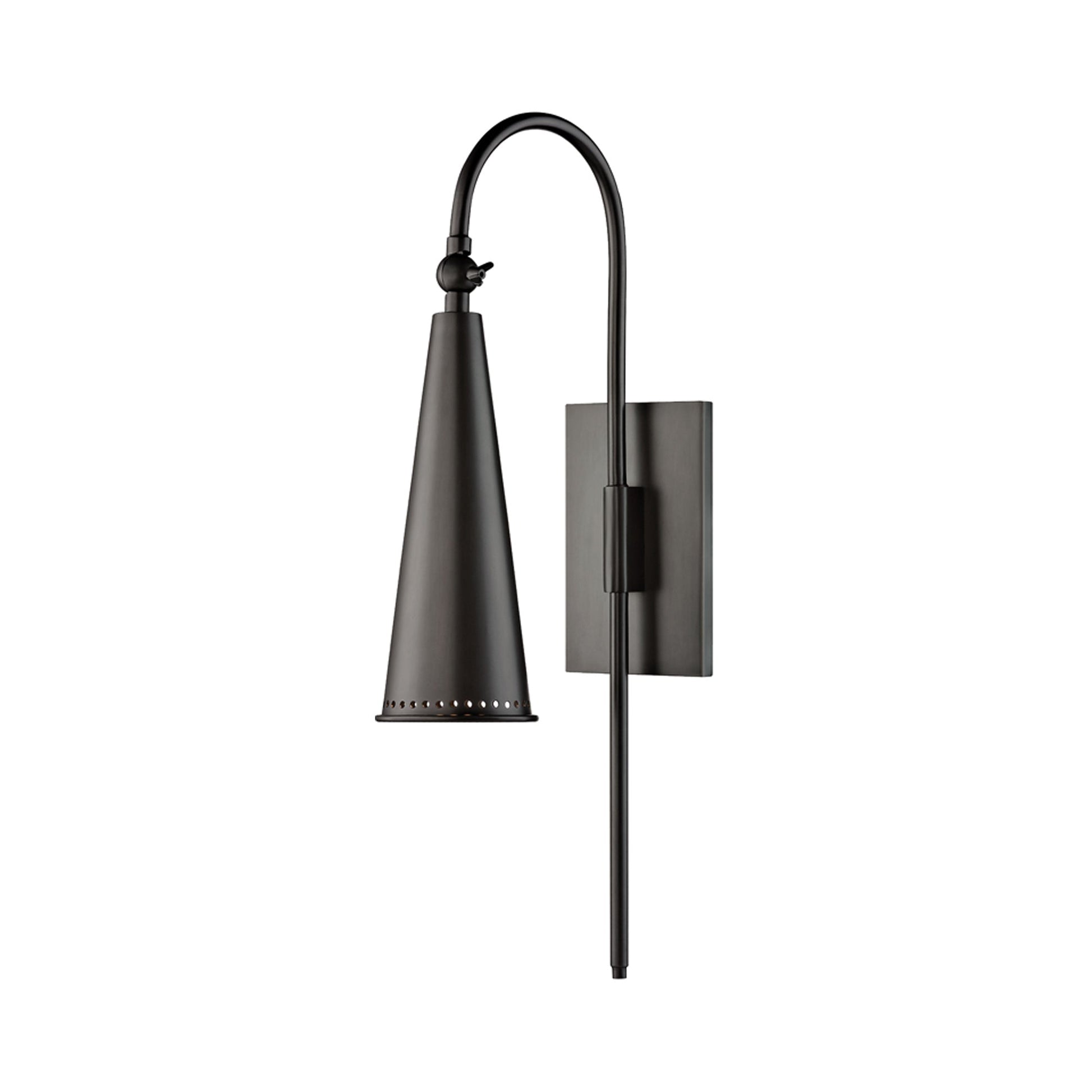 Alva Swing Arm Wall Light in Old Bronze.