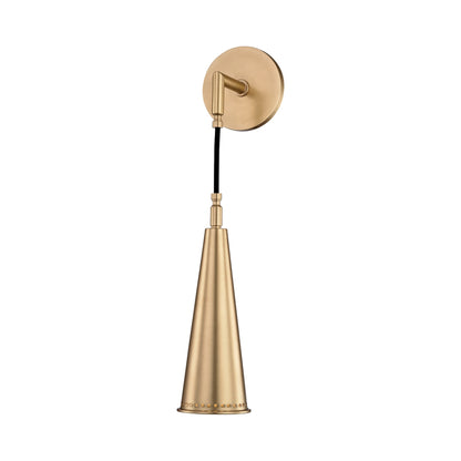 Alva Wall Light in Aged Brass.