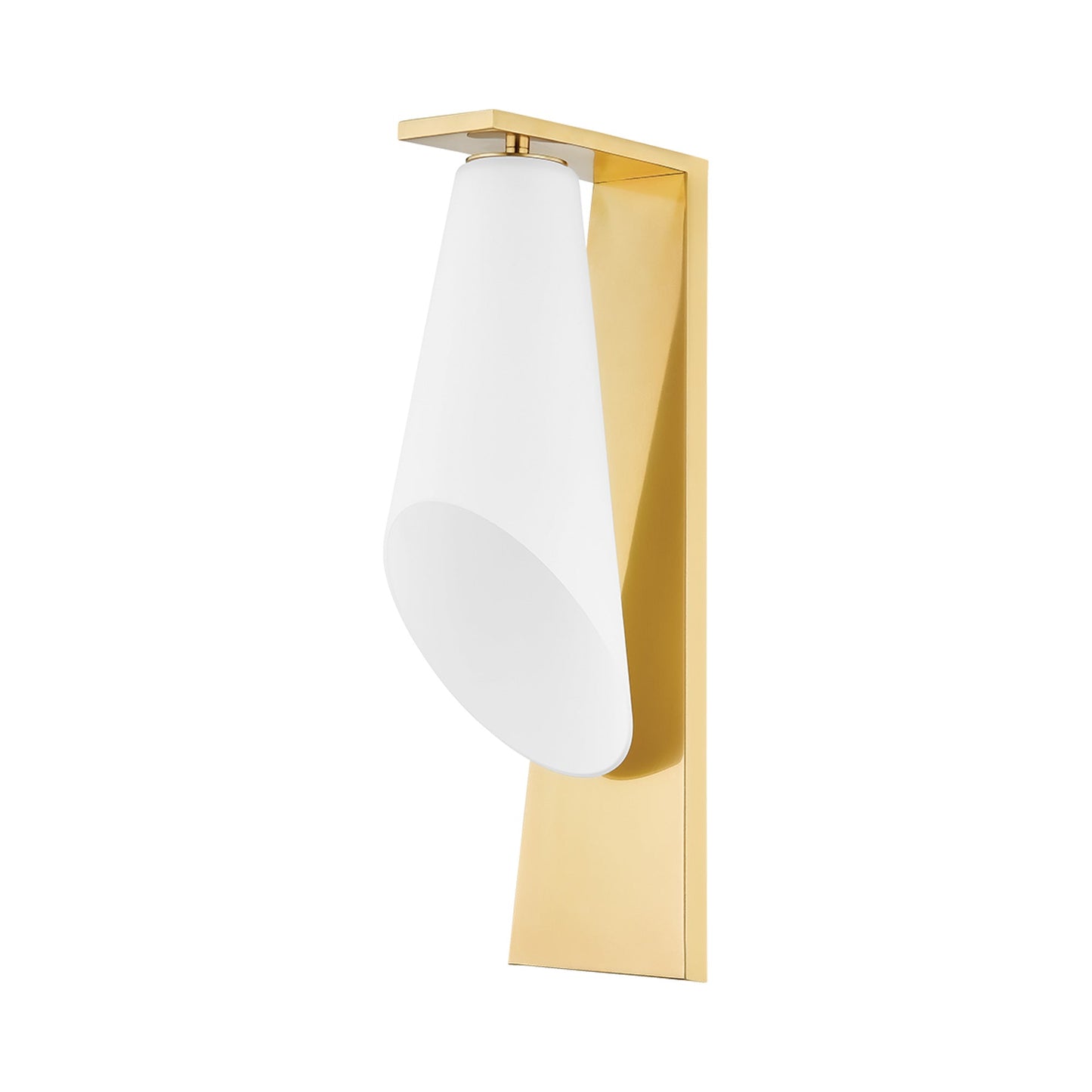 Andros Wall Light in Aged Brass.