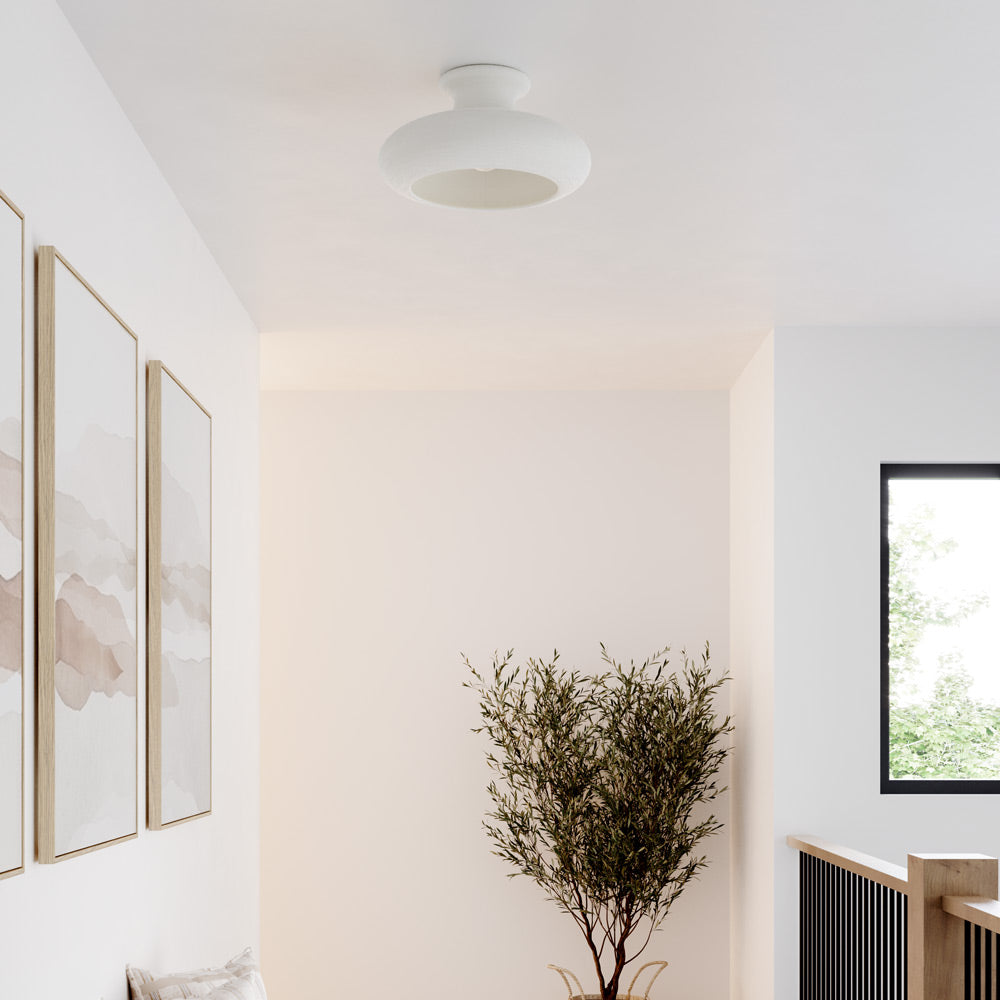 Annie Semi Flush Mount Ceiling Light in hallway.