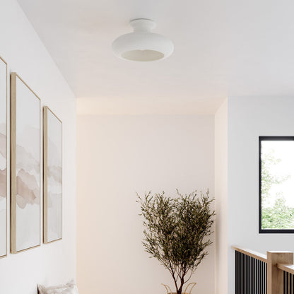 Annie Semi Flush Mount Ceiling Light in hallway.