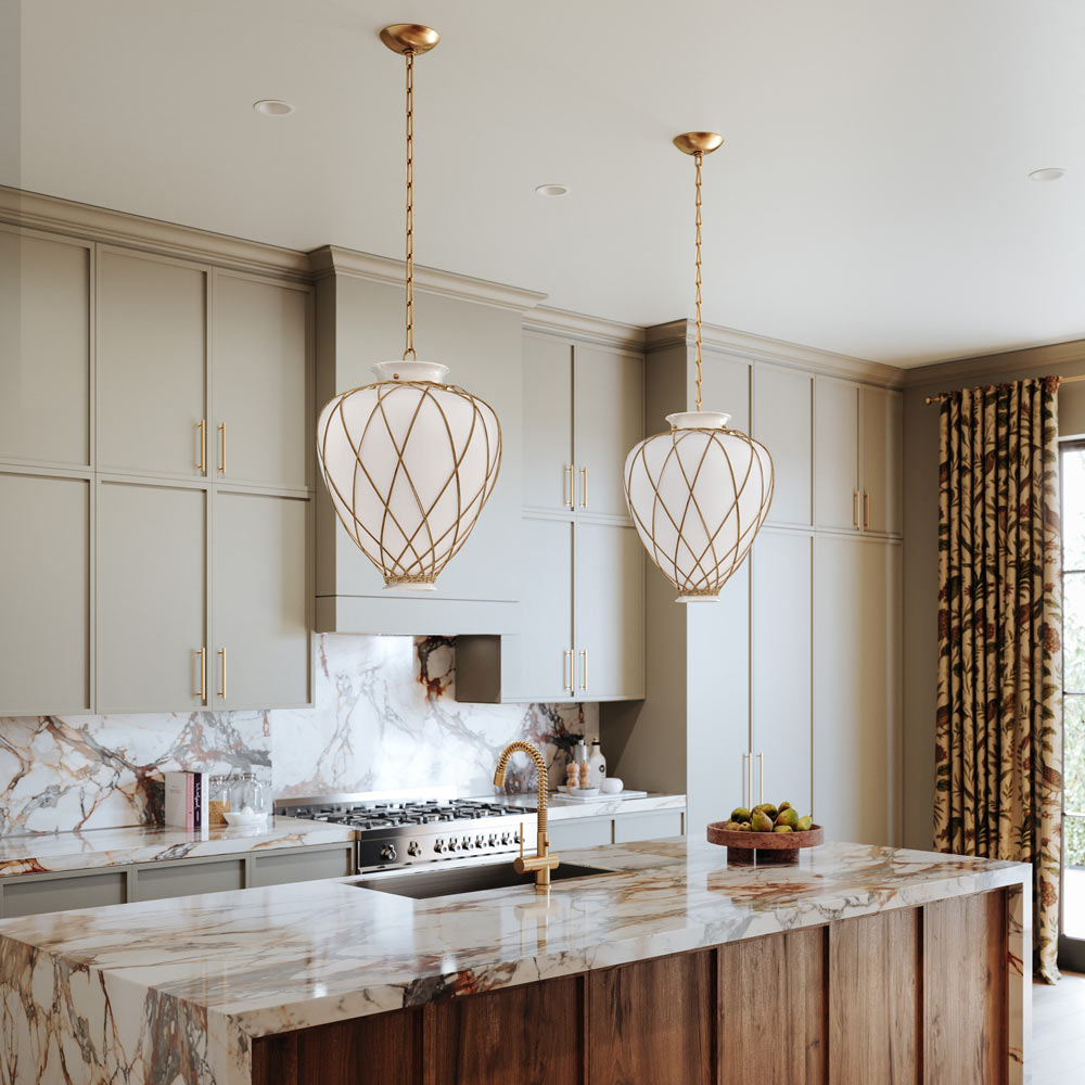 Apple Valley Pendant Light in kitchen.