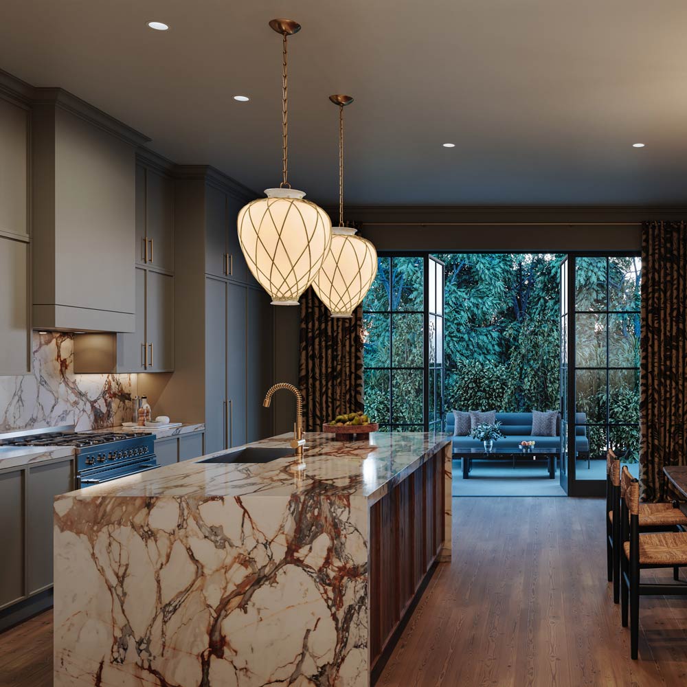 Apple Valley Pendant Light in kitchen.