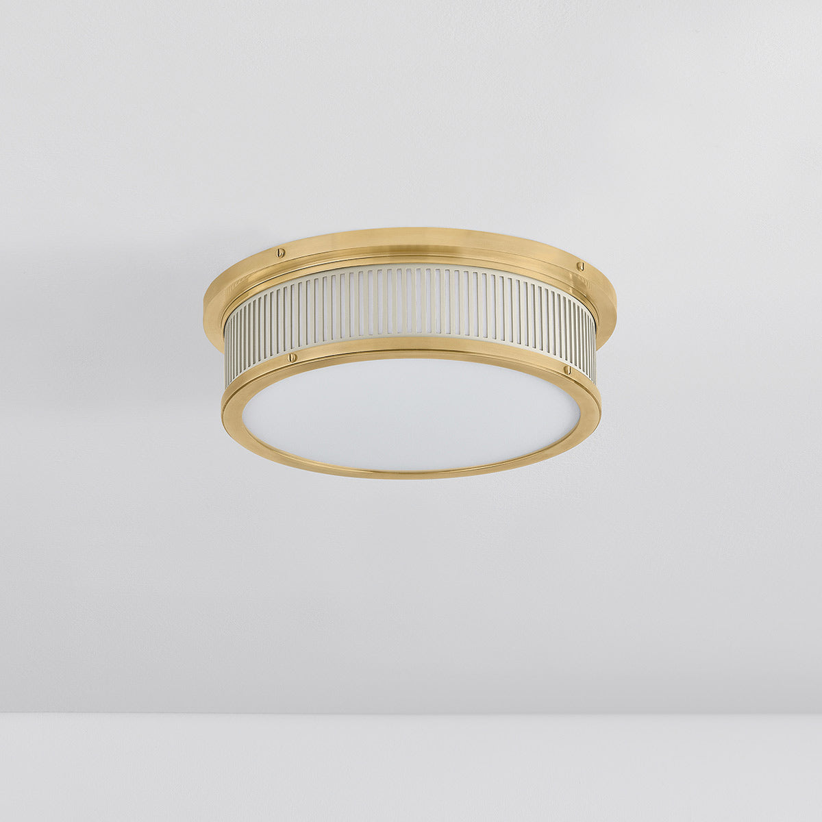 Ashdown Round LED Flush Mount Ceiling Light in Detail.
