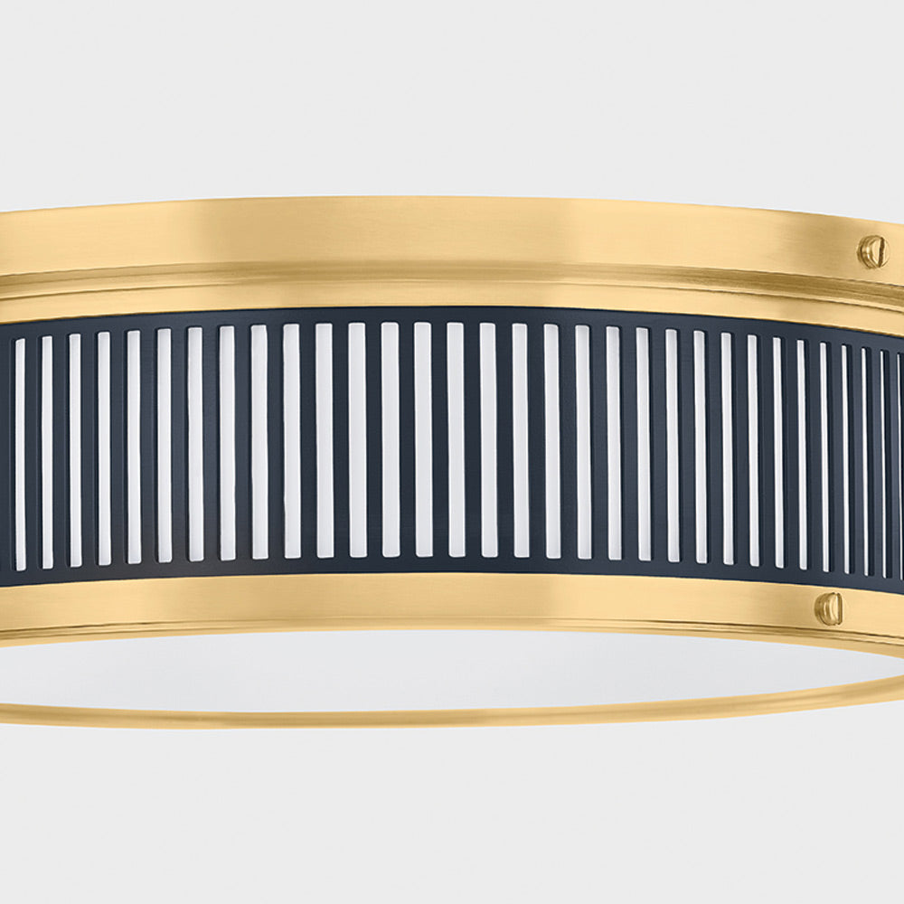 Ashdown Round LED Flush Mount Ceiling Light in Detail.