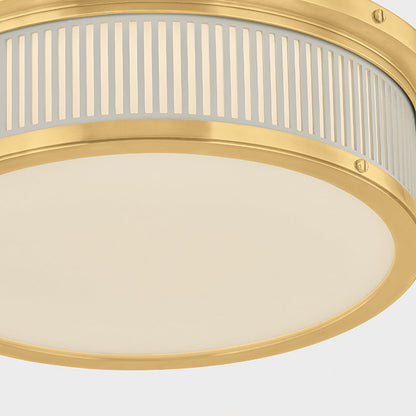 Ashdown Round LED Flush Mount Ceiling Light in Detail.