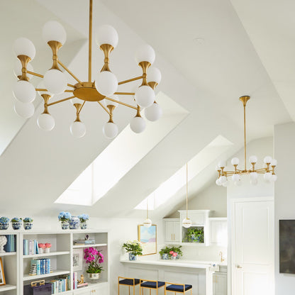 Astoria LED Chandelier in living room.