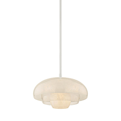 Auburndale Pendant Light in Polished Nickel.