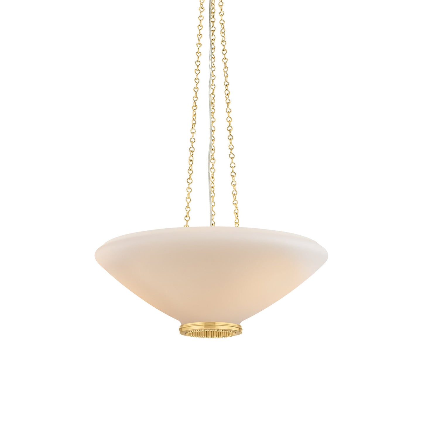 Awosting Pendant Light in Aged Brass (22-Inch).