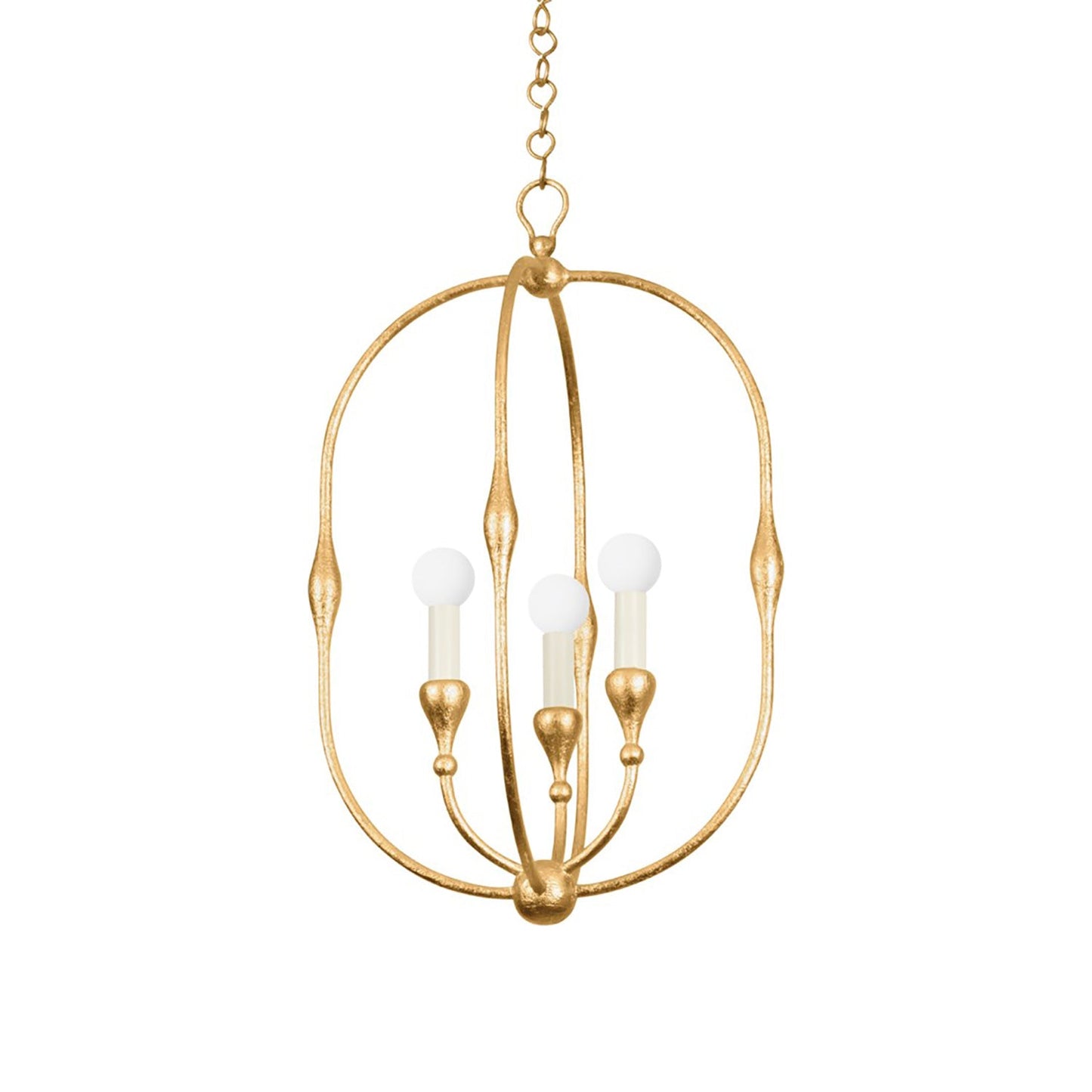 Baltic Pendant Light in Vintage Gold Leaf (3-Light).