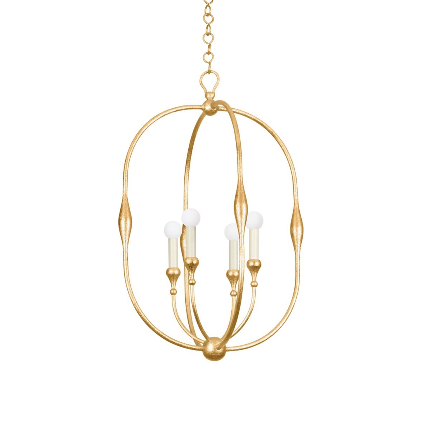 Baltic Pendant Light in Vintage Gold Leaf (4-Light).