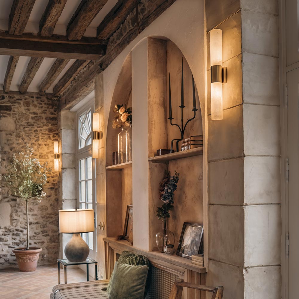 Barkley LED Wall Light in living room.