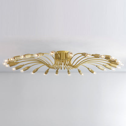 Barney Semi Flush Mount Ceiling Light in Detail.