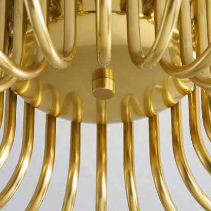 Barney Semi Flush Mount Ceiling Light in Detail.