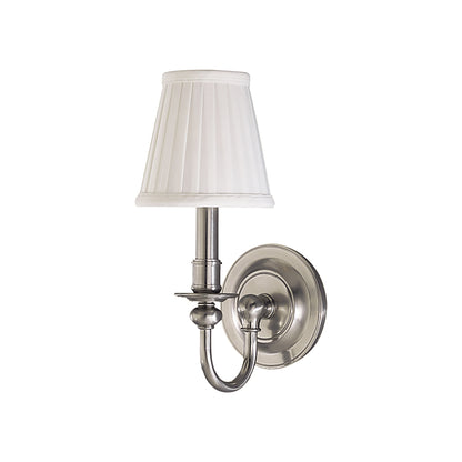 Beekman Wall Light in Satin Nickel (12-Inch).
