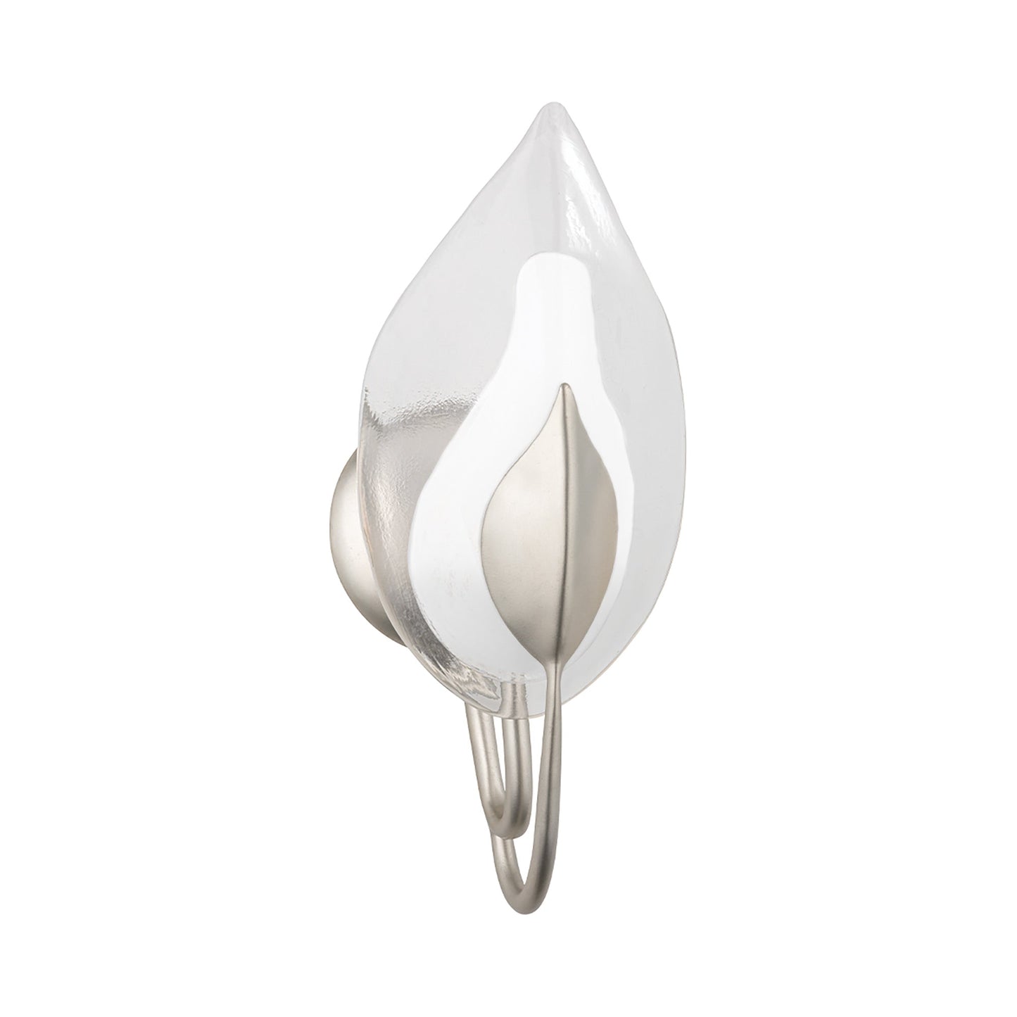 Blossom Wall Light in Silver Leaf (1-Light).