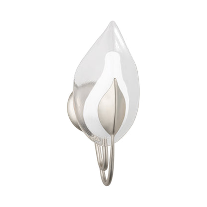 Blossom Wall Light in Silver Leaf (1-Light).