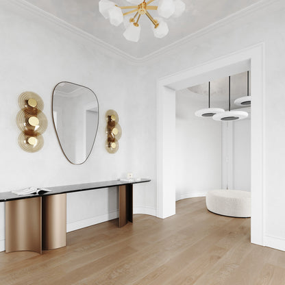 Blyford LED Pendant Light in living room.