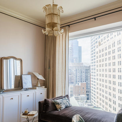 Brasher Pendant Light in bedroom.