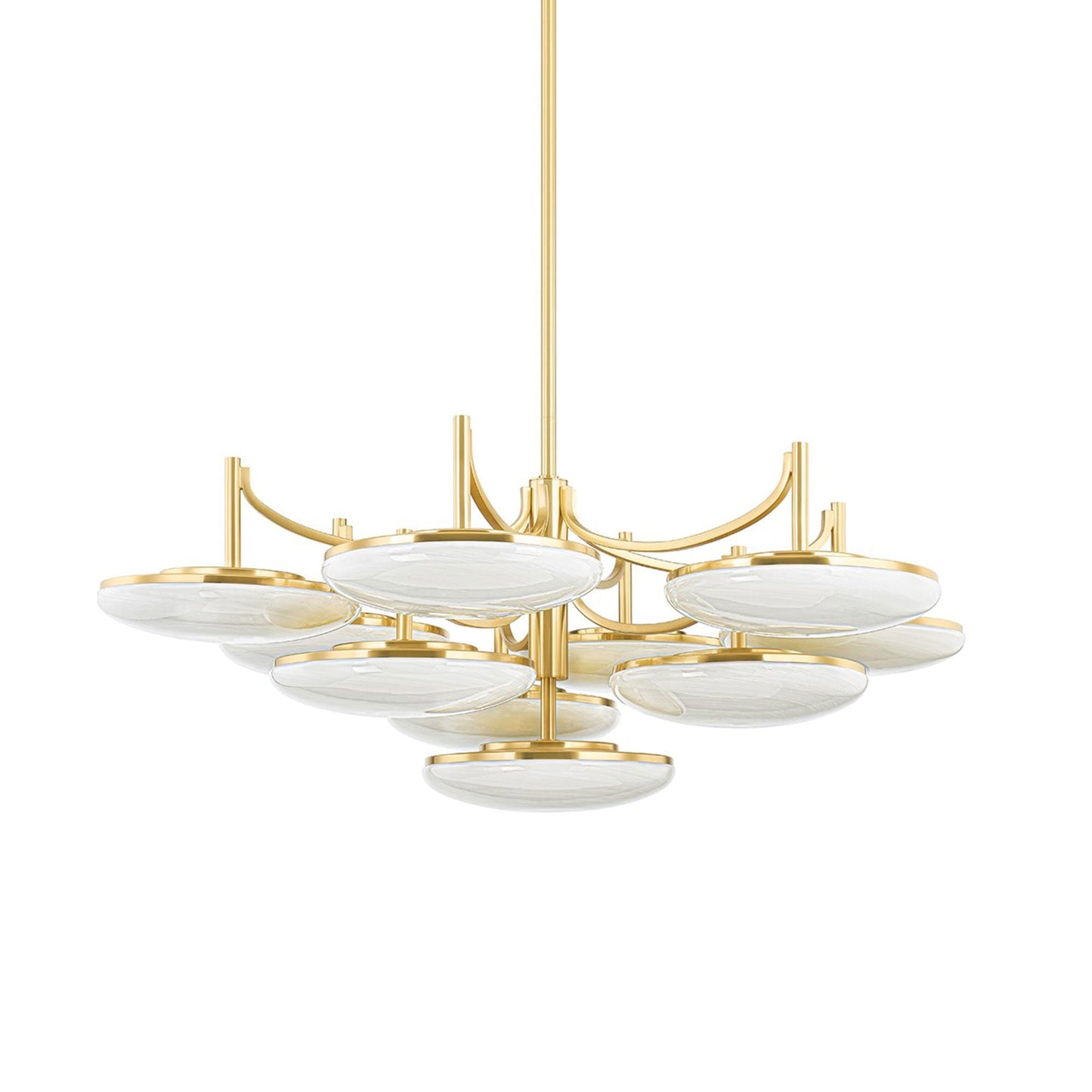 Bregman LED Semi Flush Mount Ceiling Light (10-Light).
