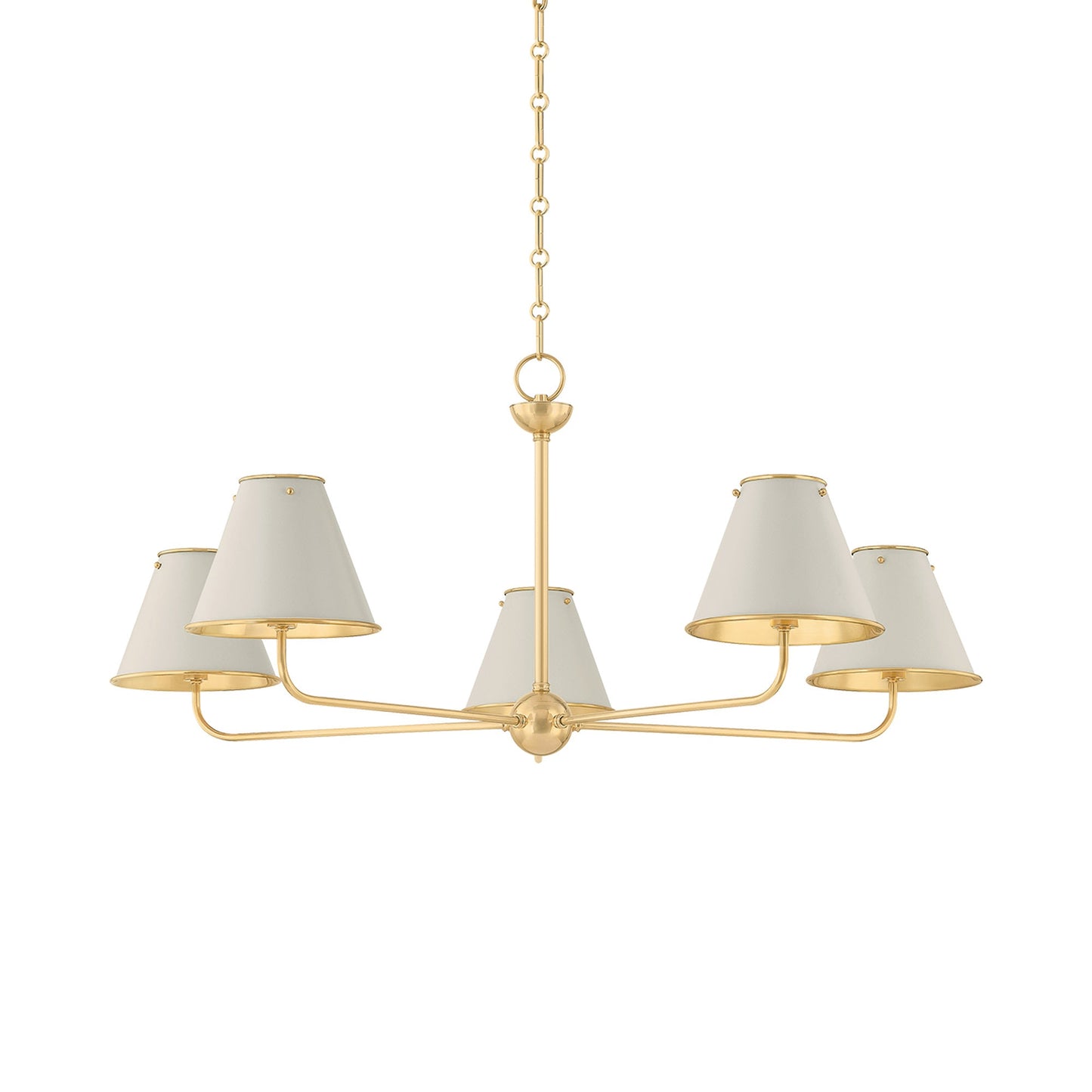 Burghley Chandelier in Off-White.