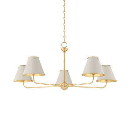 Burghley Chandelier in Off-White.