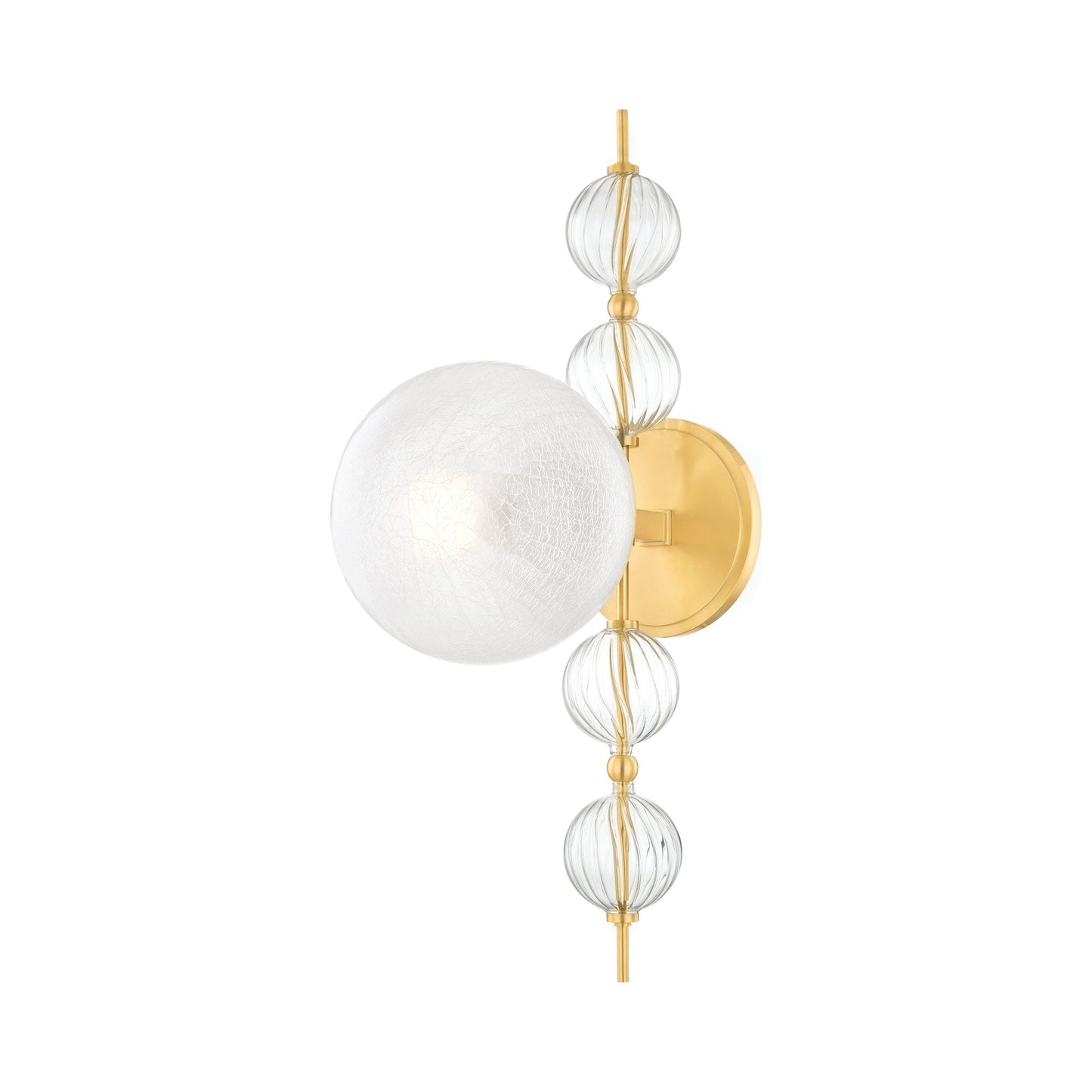 Calypso Wall Light in Aged Brass.