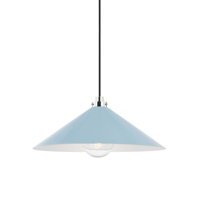 Clivedon Pendant Light in Aged Brass/Off-White (Large).