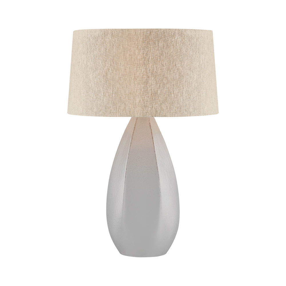 Colwyn Table Lamp in Dove White.