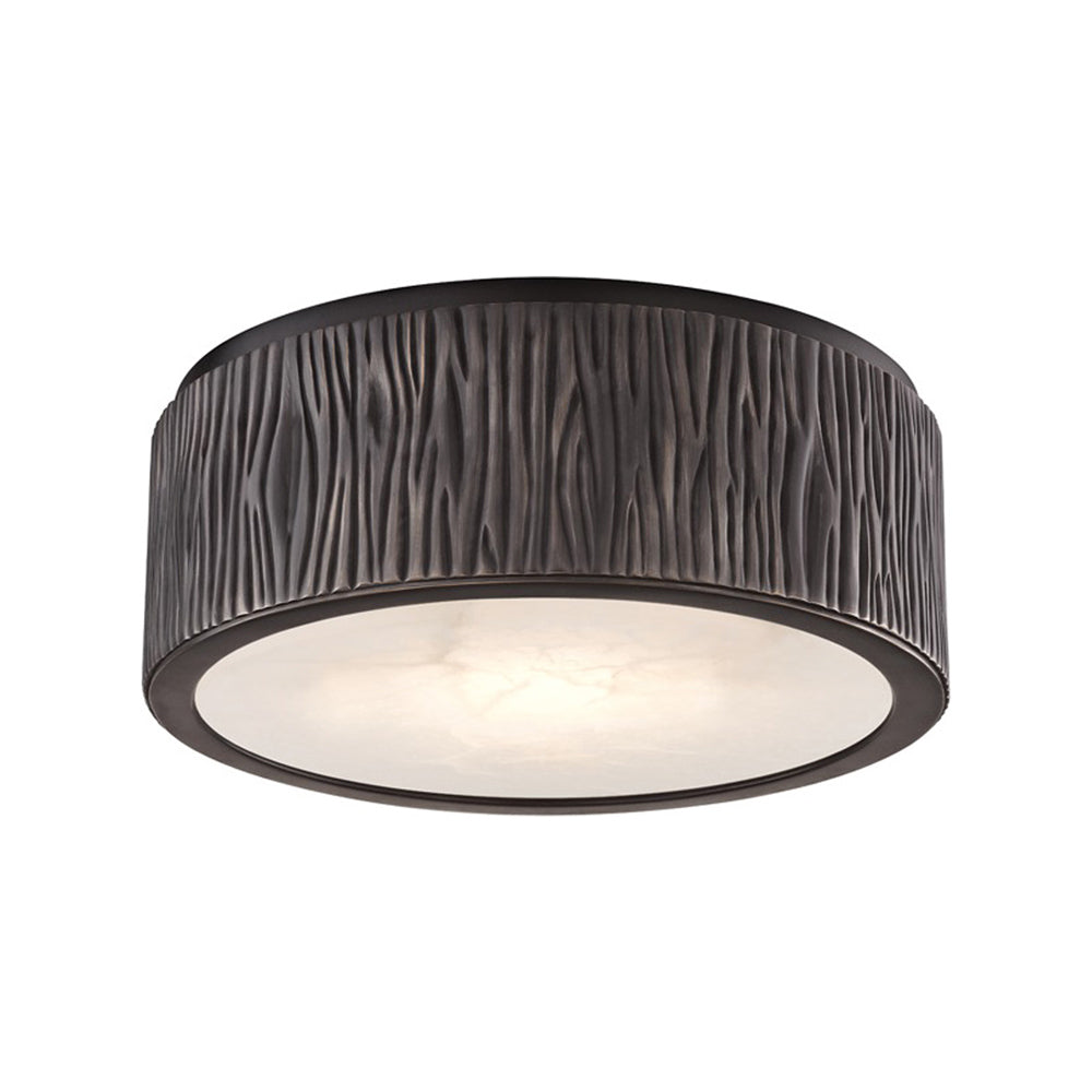 Crispin LED Flush Mount Ceiling Light in Old Bronze (Small).