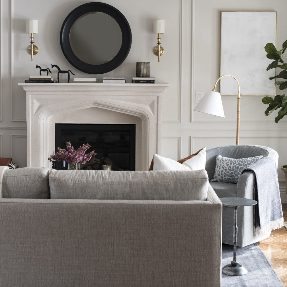 Curves No.1 Floor Lamp in living room.