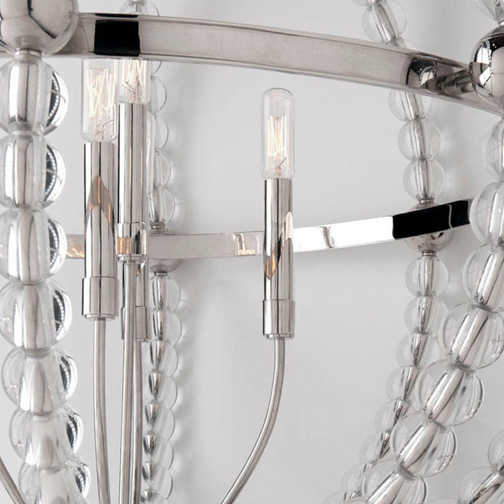 Danville Globe Chandelier in Detail.