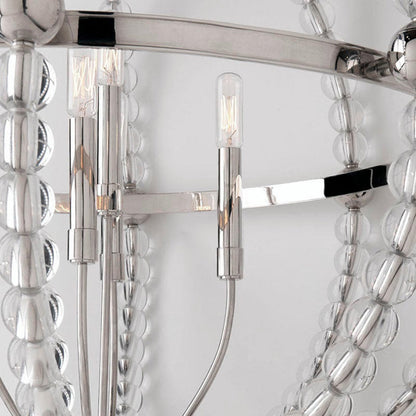 Danville Globe Chandelier in Detail.