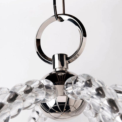 Danville Globe Chandelier in Detail.