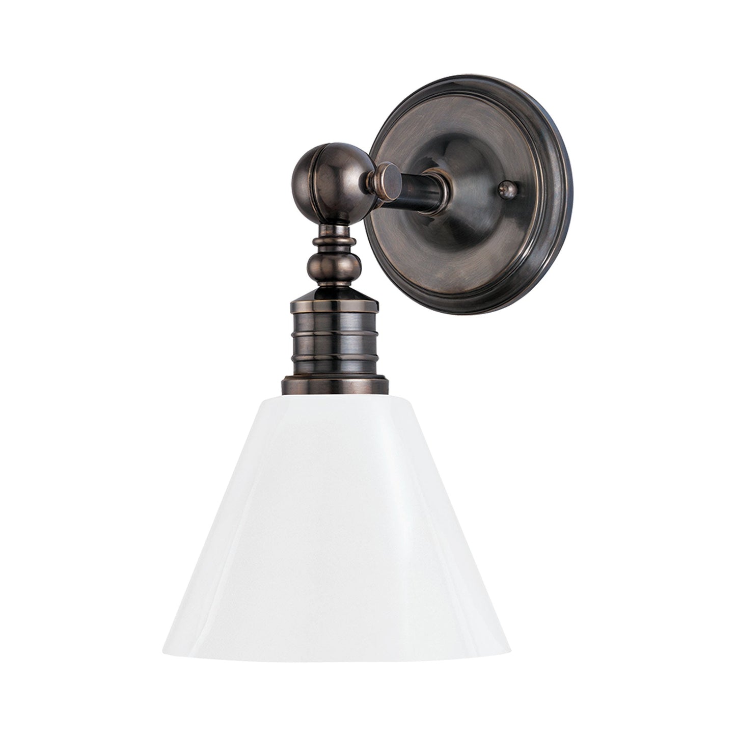 Darien Wall Light in Distressed Bronze/Opal Glossy.