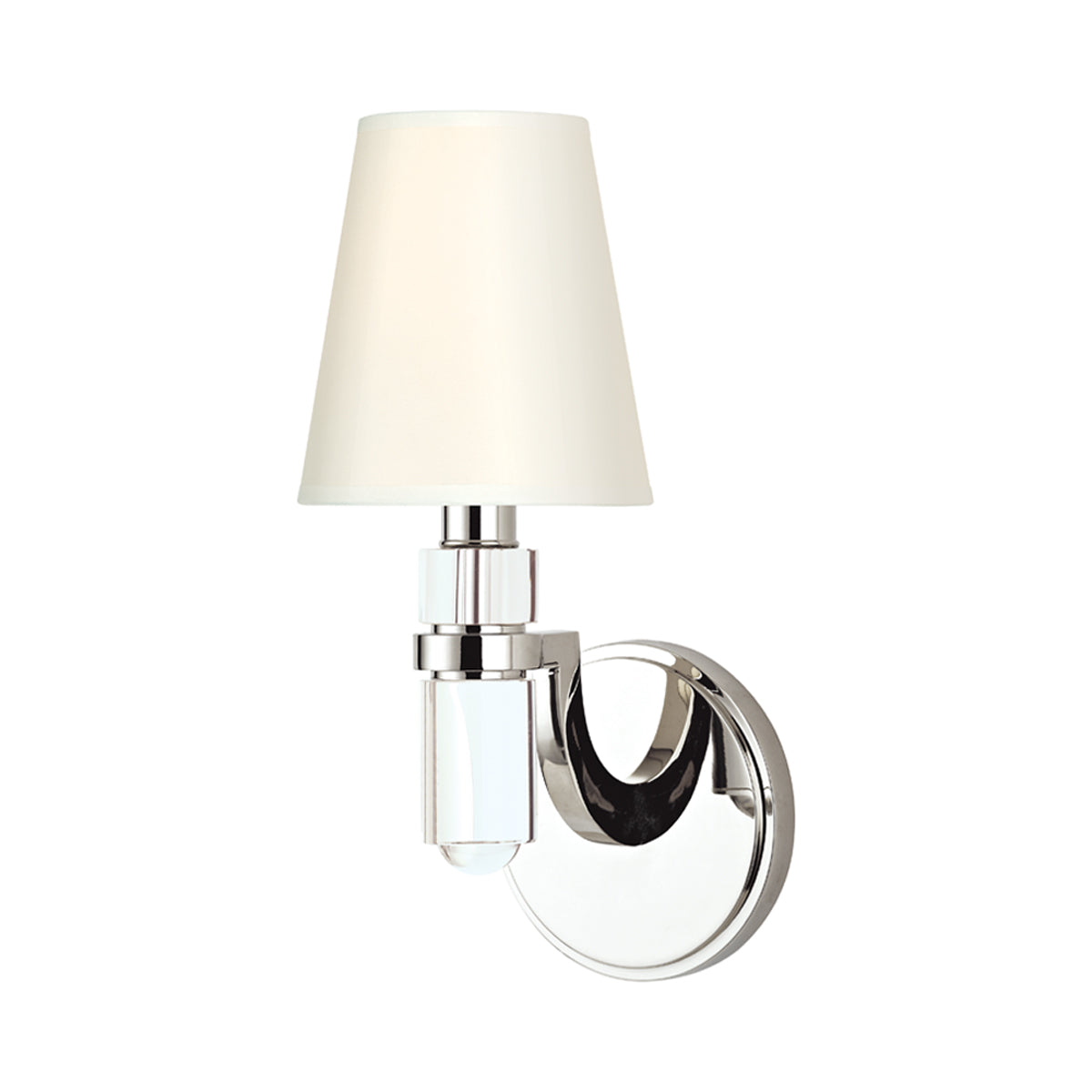 Dayton Wall Light in Polished Nickel (1-Light).
