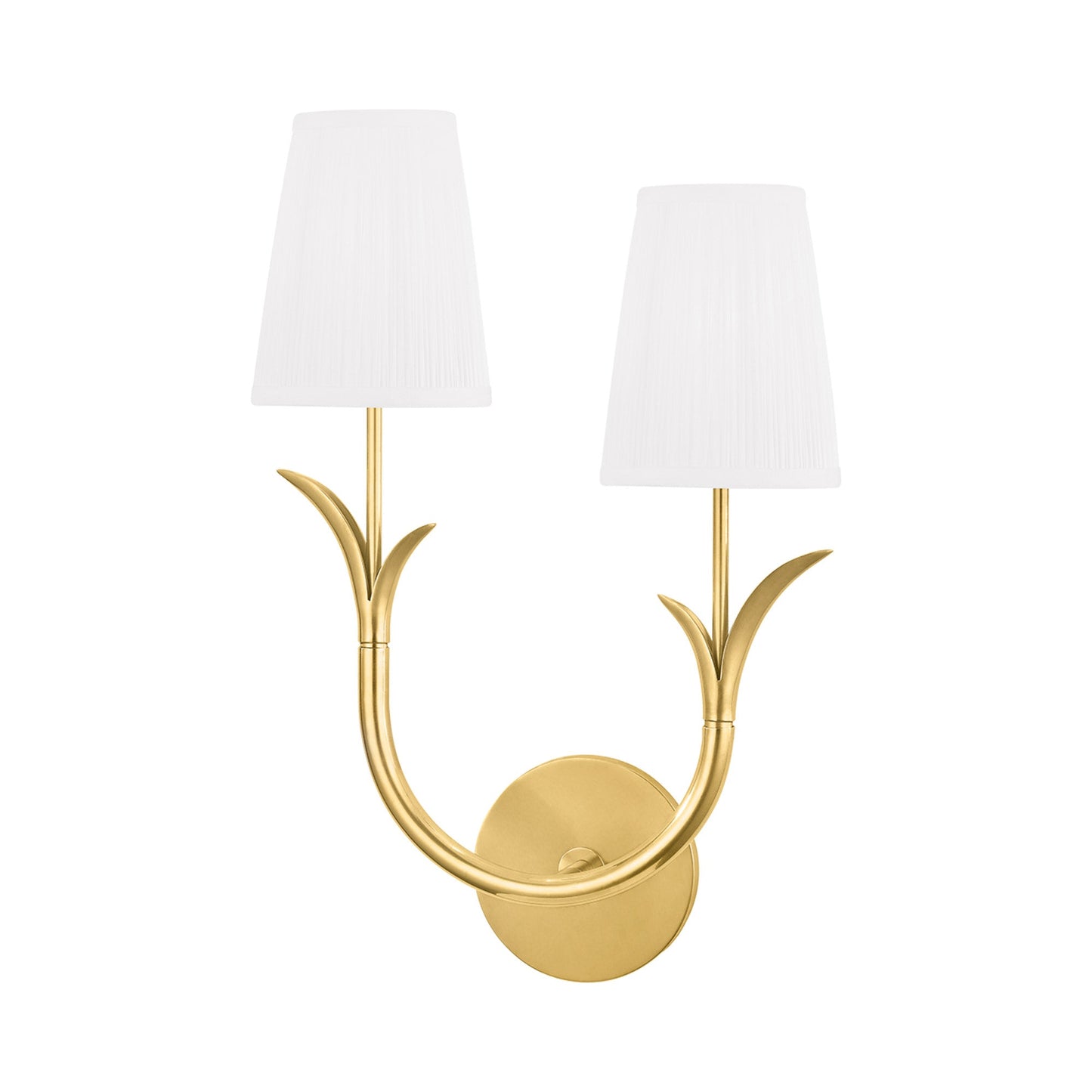 Deering Wall Light in Aged Brass (Right).