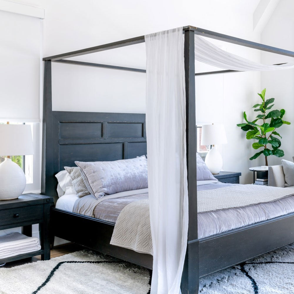 Denali Table Lamp in bedroom.