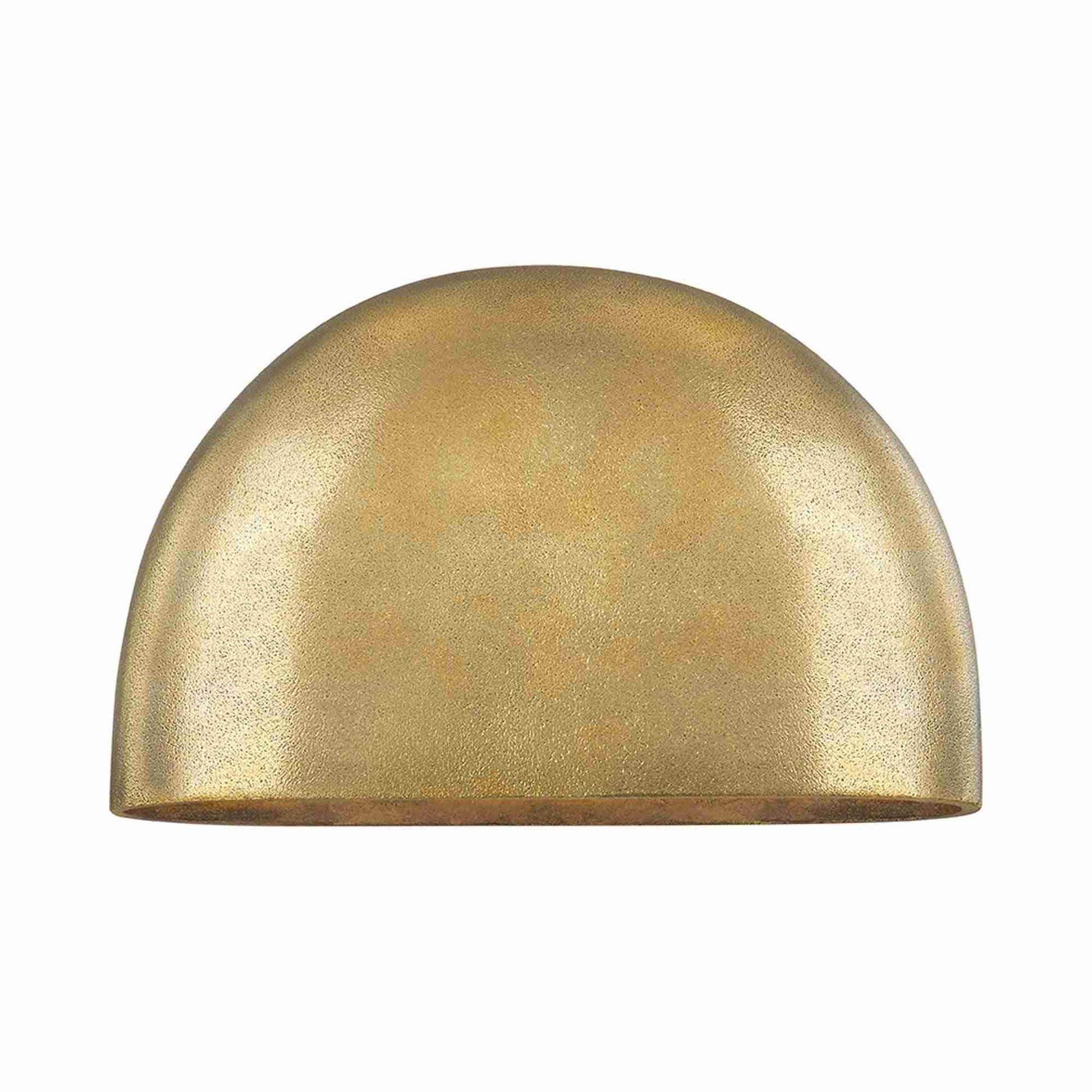 Diggs LED Wall Light in Aged Brass.