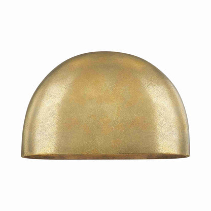 Diggs LED Wall Light in Aged Brass.