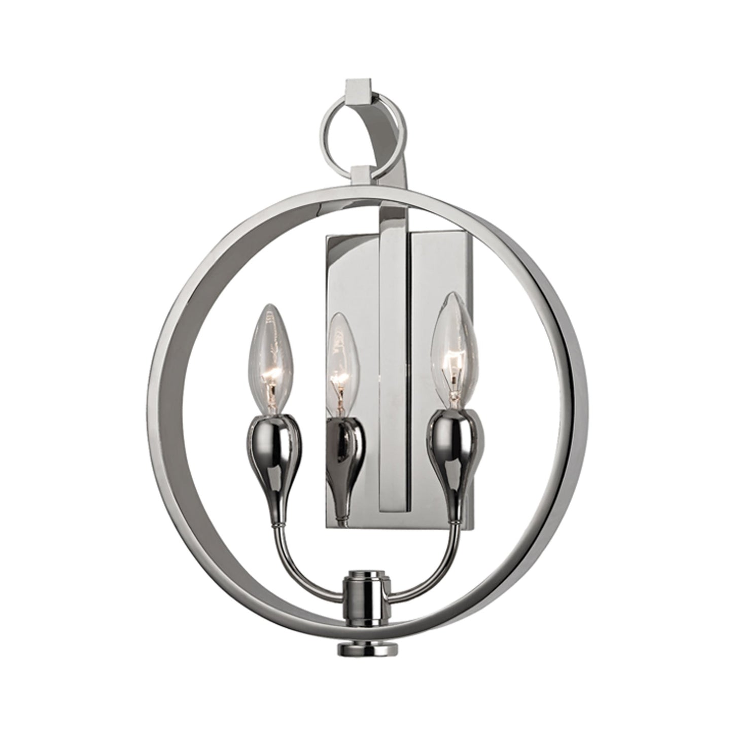 Dresden Wall Light in Polished Nickel.