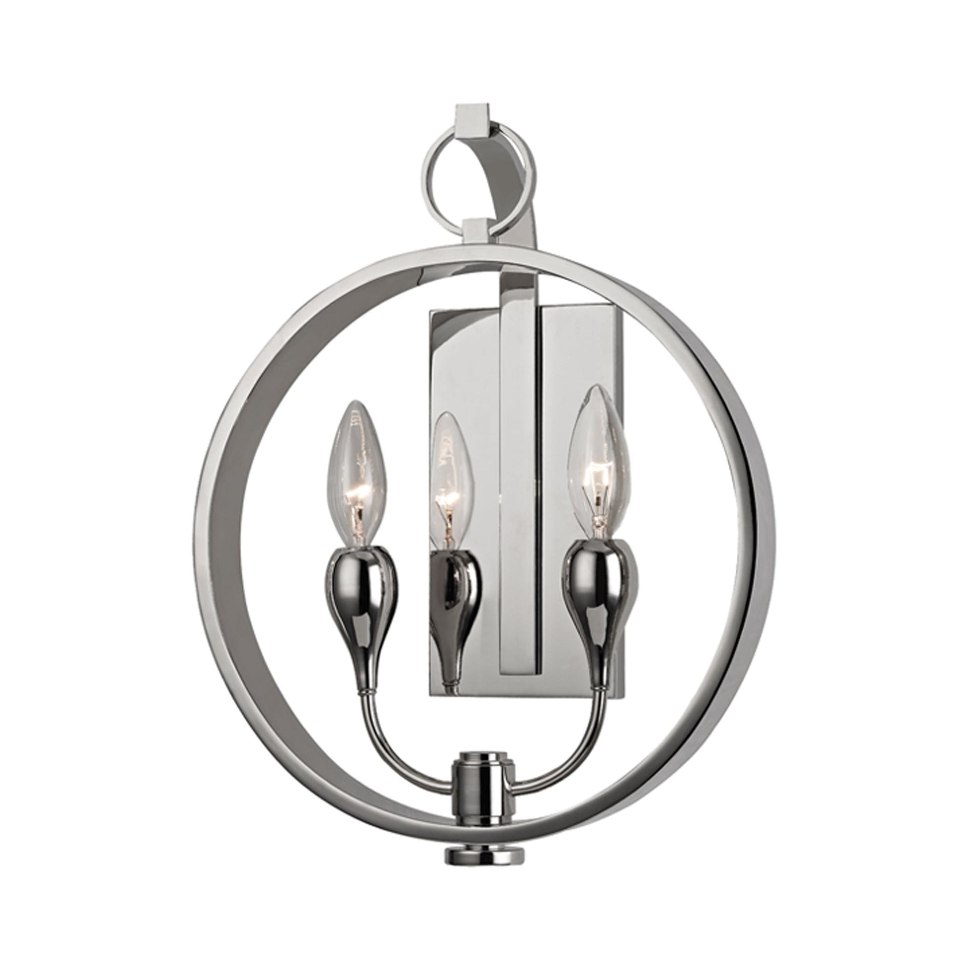 Dresden Wall Light in Polished Nickel.