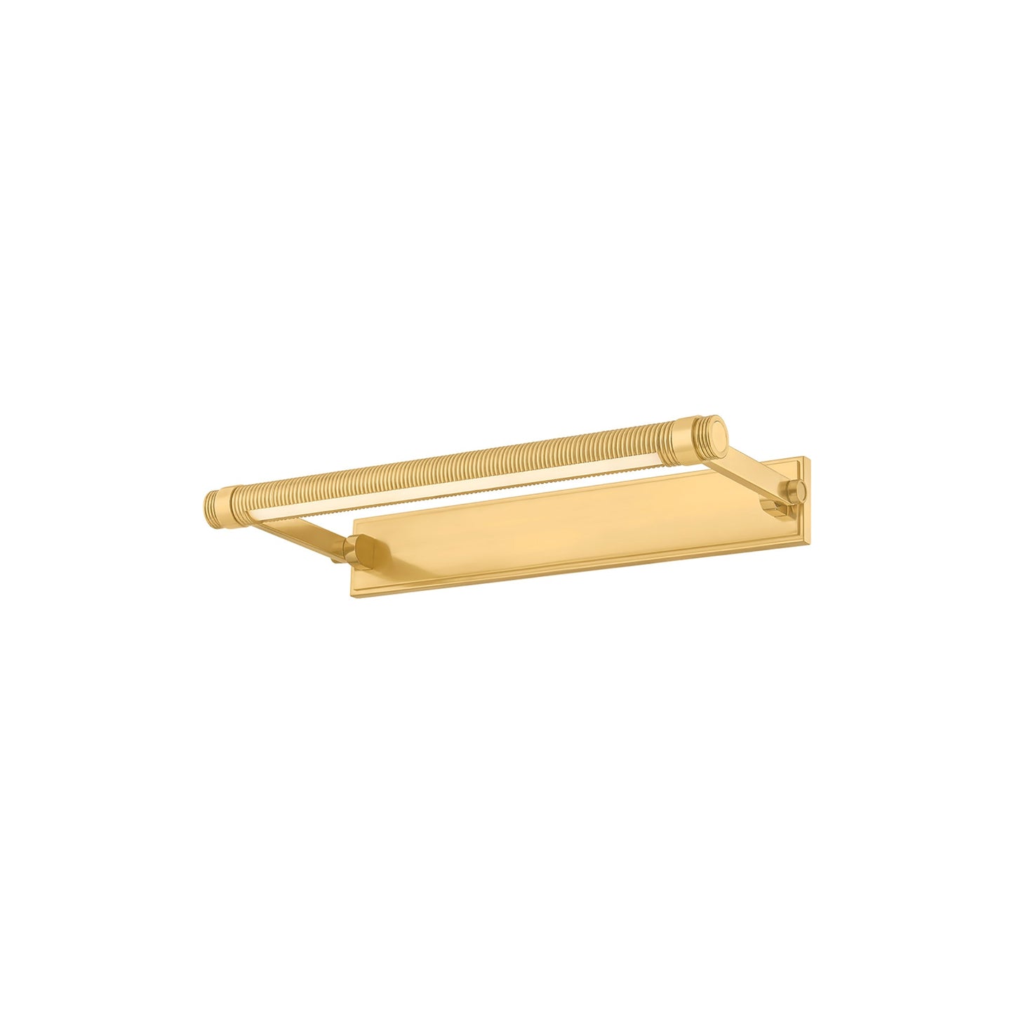 Duell LED Picture Light in Aged Brass (18-Inch).