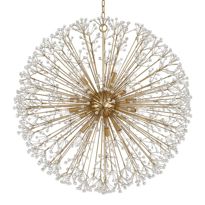 Dunkirk Chandelier in Aged Brass (16-Light).