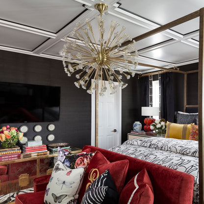 Dunkirk Chandelier in living room.